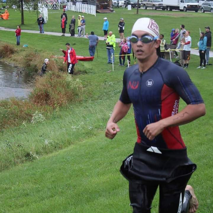 Former seminarian turned triathlete is doing what he sets his mind to