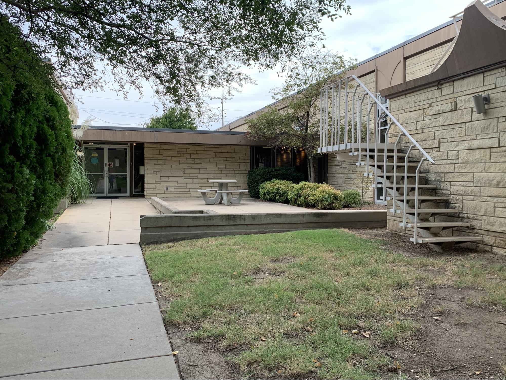 Merlini Hall being used to quarantine students