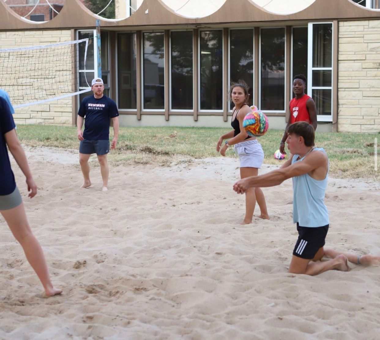 Sand volleyball courts rise from the ashes