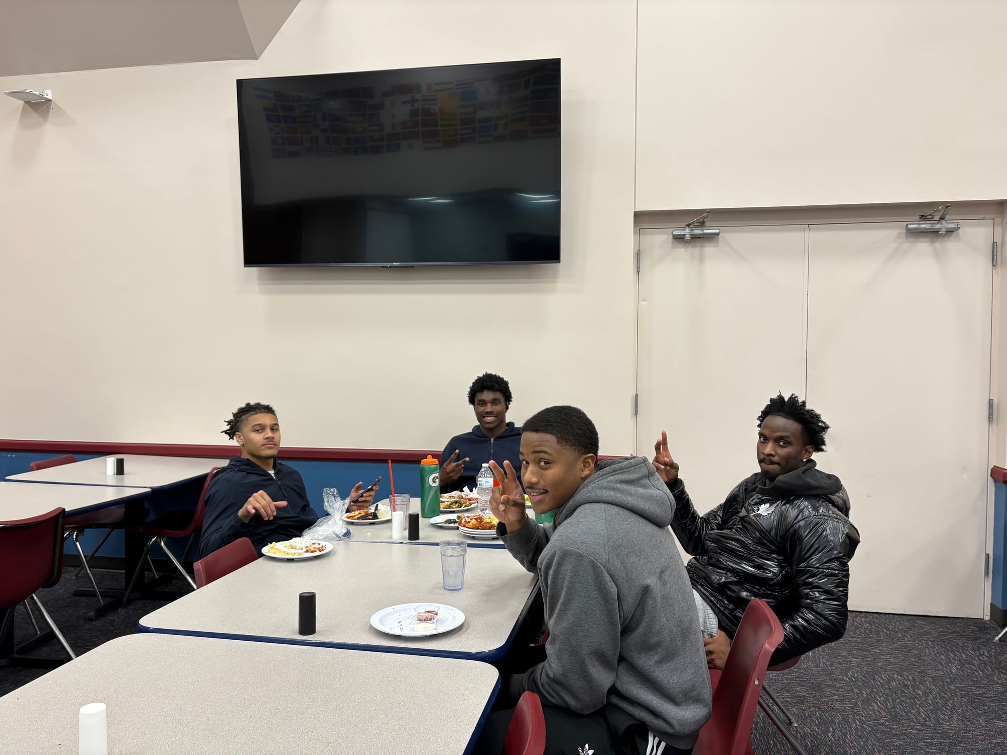 New TV in dining hall is courtesy of SGA